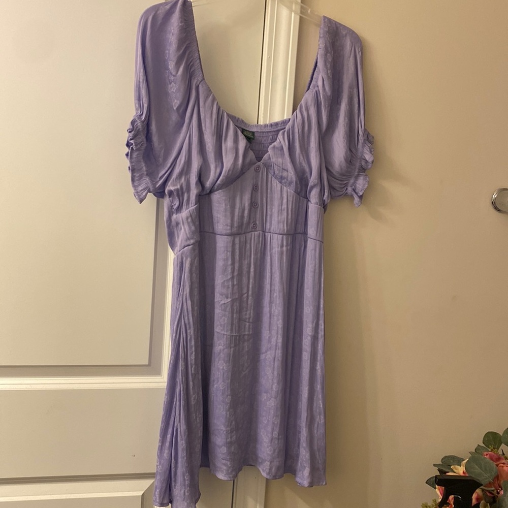 Purple floral dress